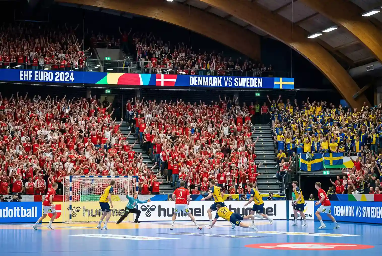 Handball EM Wetten: Begeisterte Zuschauer bei einem Europameisterschaftsspiel